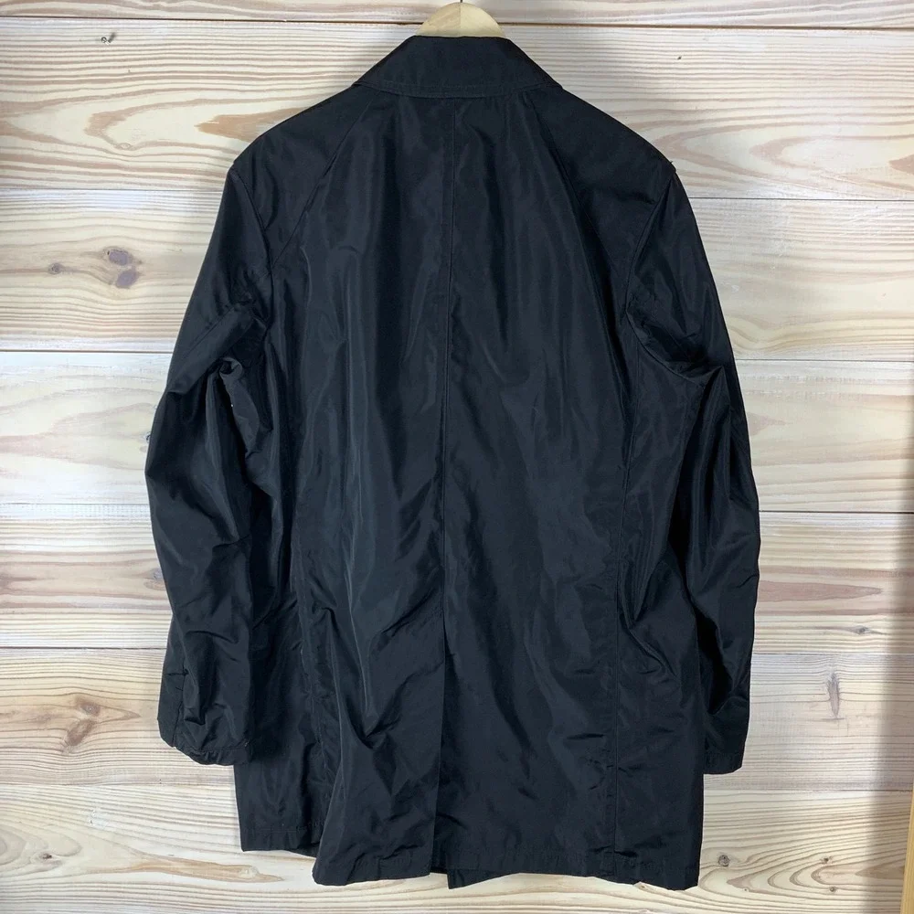 Sanyo Coat Women Large Black Car Coat Lightweight Utility Outerwear‎
